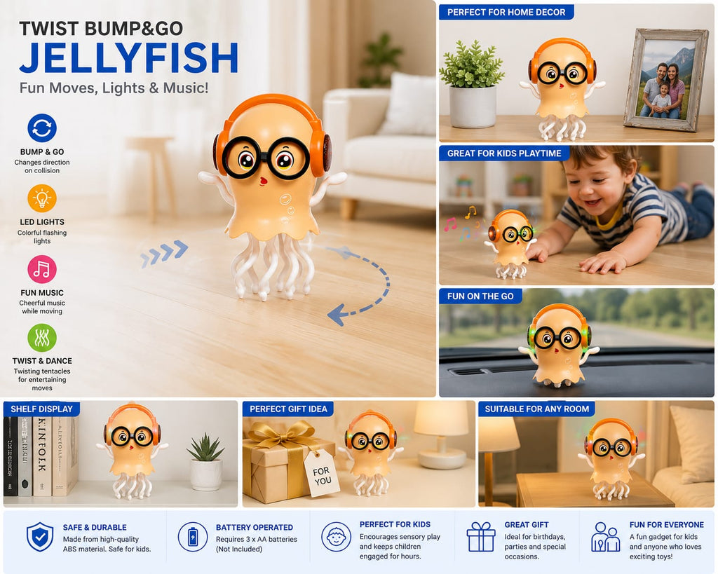 Saaishvi Musical Dancing Jellyfish Toy - Musical Dancing