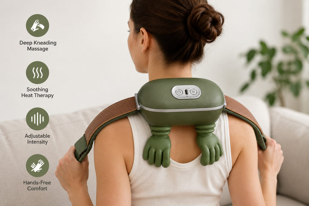 Wengonvila Neck & Shoulder Electric Massager with Heatin
