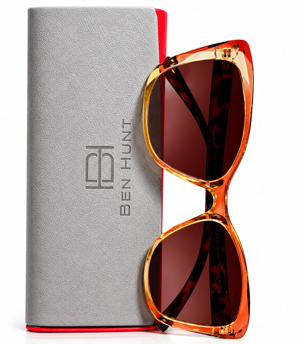 Ben Hunt Buy Stood Rectangular Sunglasses Brown For womens