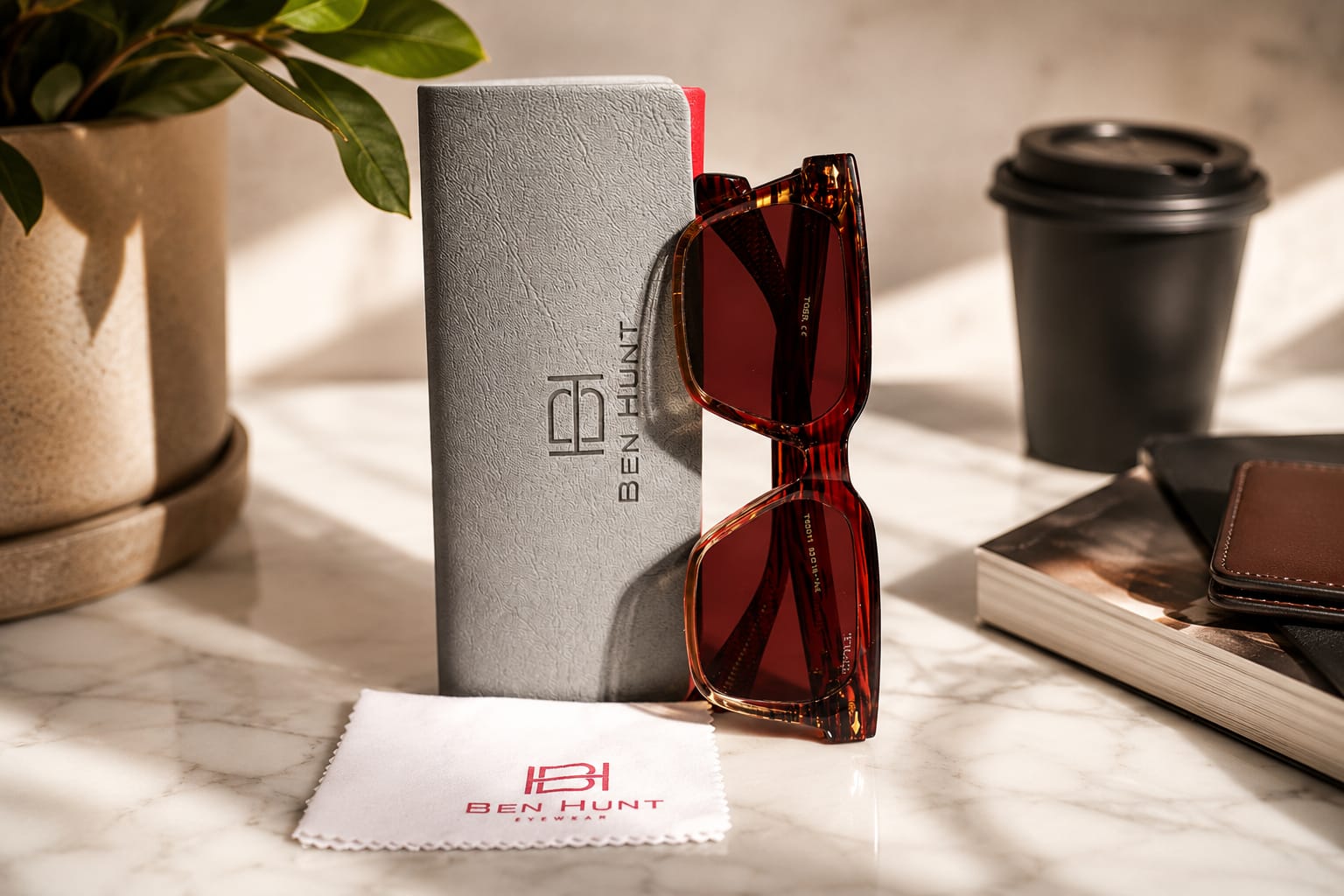 Ben Hunt UV Protection & Gradient Square Sunglasses for Men & Women