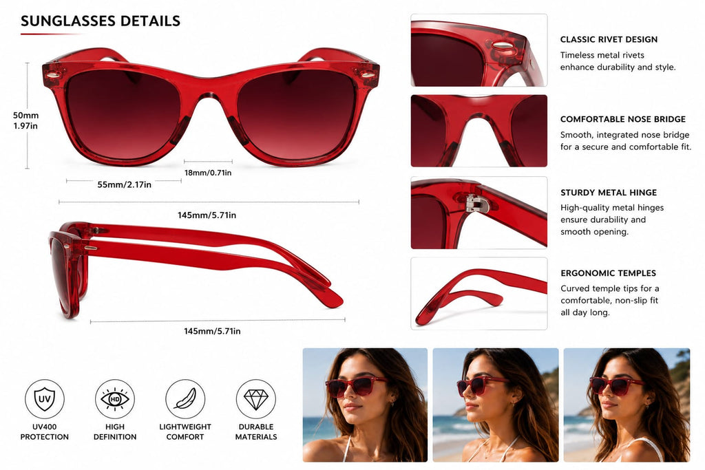 Upgrade your style with ANS BILLION Fashion Sunglassesyour eyes from harmful sun rays while enhancing your everyday look.