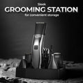 BEARDO Chrome Beast Grooming Kit Multipurpose, Full Body Groomer Trimmer 90 min  Runtime 40 Length Settings (Black, Silver)