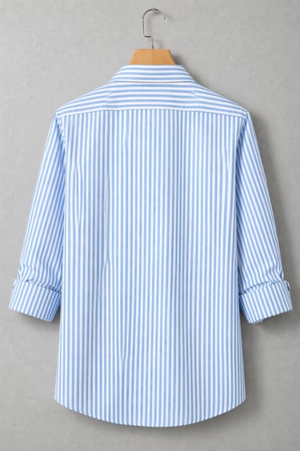 men regular fit striped shirt