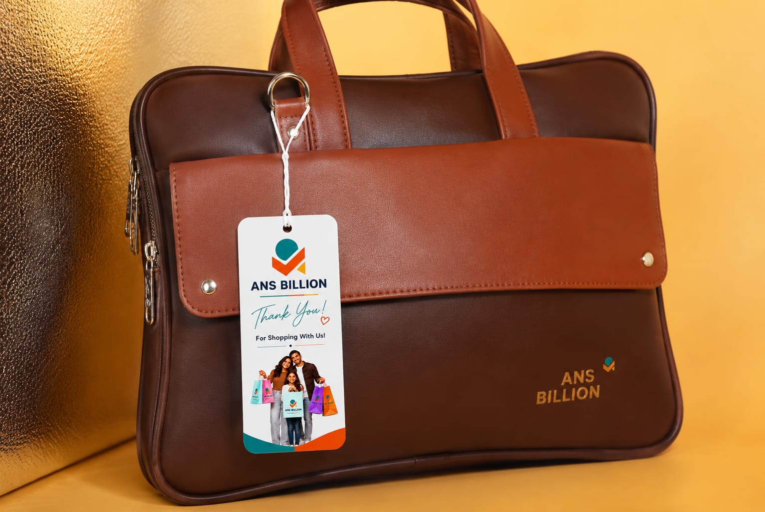 Premium Leather Laptop Briefcase for Men | Office Messenger Bag | Business Handbag