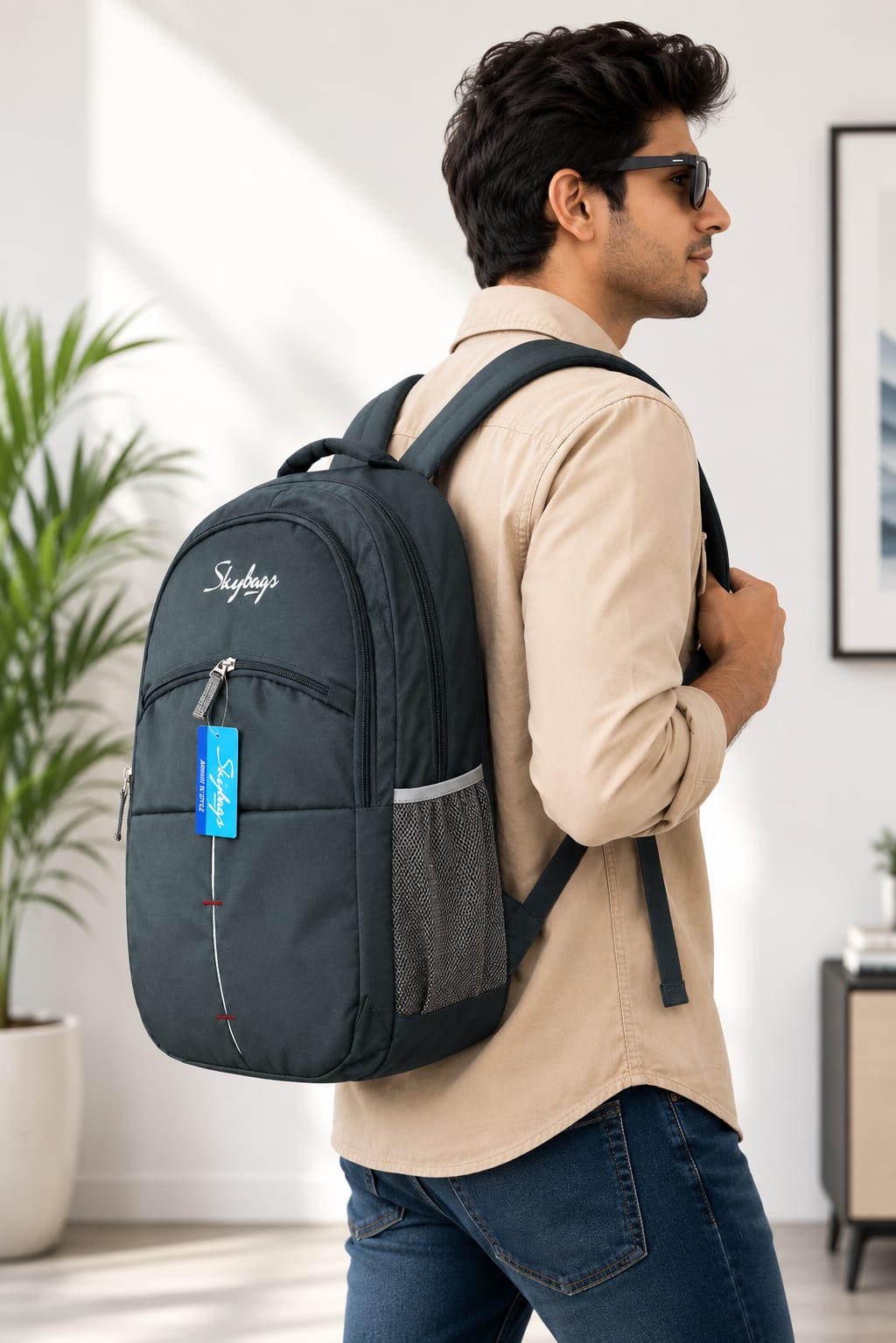 ANS BILLION Casual Laptop Backpack | Lightweight Water-Resistant School, College &amp; Office Bag