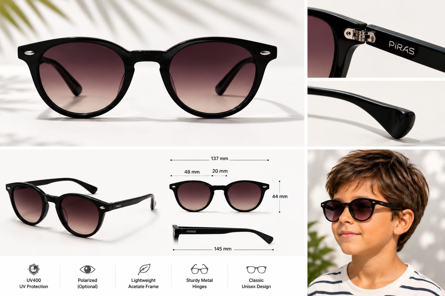 ANS BILLION Kids Sunglasses.