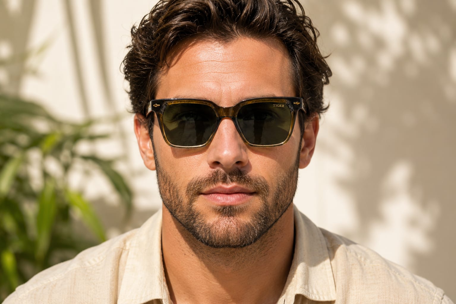 Style with TIGER Premium Square Sunglasses.