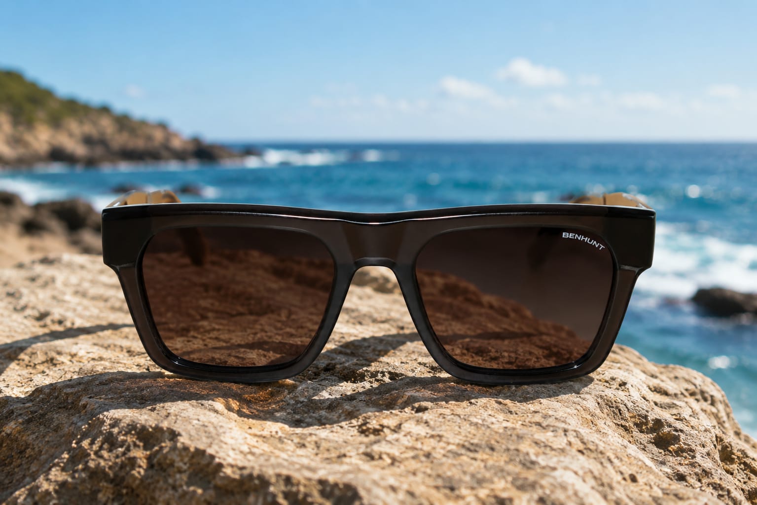 Upgrade your style with BENHUNT Square Polarized Sunglasses