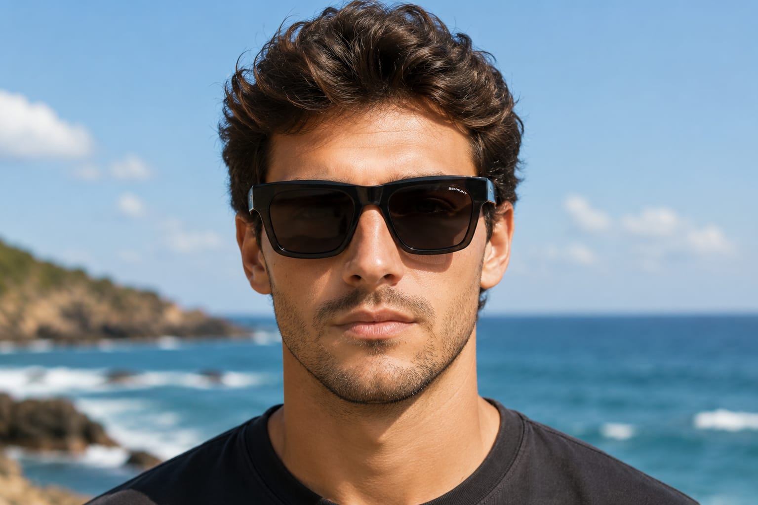 Upgrade your style with BENHUNT Square Polarized Sunglasses