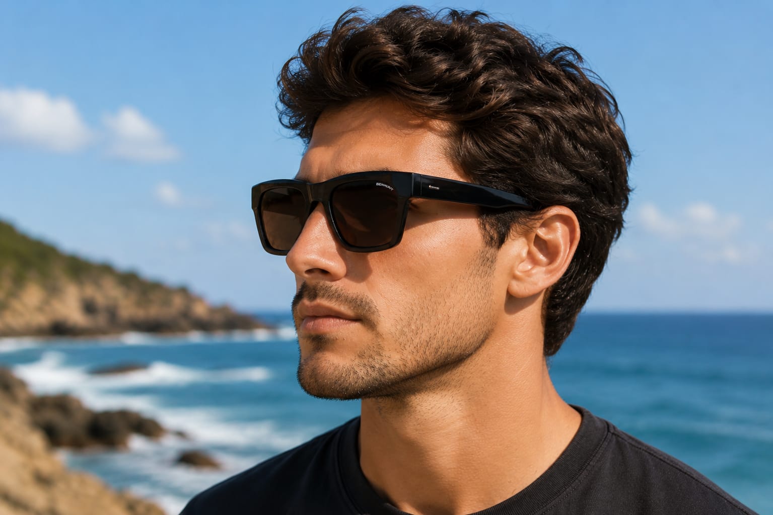 Upgrade your style with BENHUNT Square Polarized Sunglasses