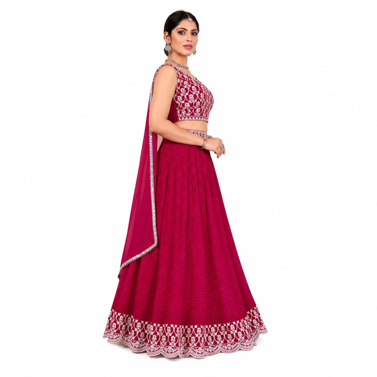 Women's Designer Embroidered Lehenga Choli with Dupatta – Party &amp; Wedding Wear