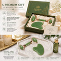 Premium Jade Roller &amp; Gua Sha Set for Face Massage