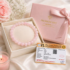 Natural Rose Quartz Bracelet for Women & Men