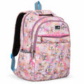 Floral Printed School & College Backpack for Girls & Women | Lightweight Quilted Backpack | Water-Resistant Polyester | Multiple Compartments | Travel, Office & Daily Use