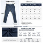 Men’s Slim-Fit Navy Formal Trousers