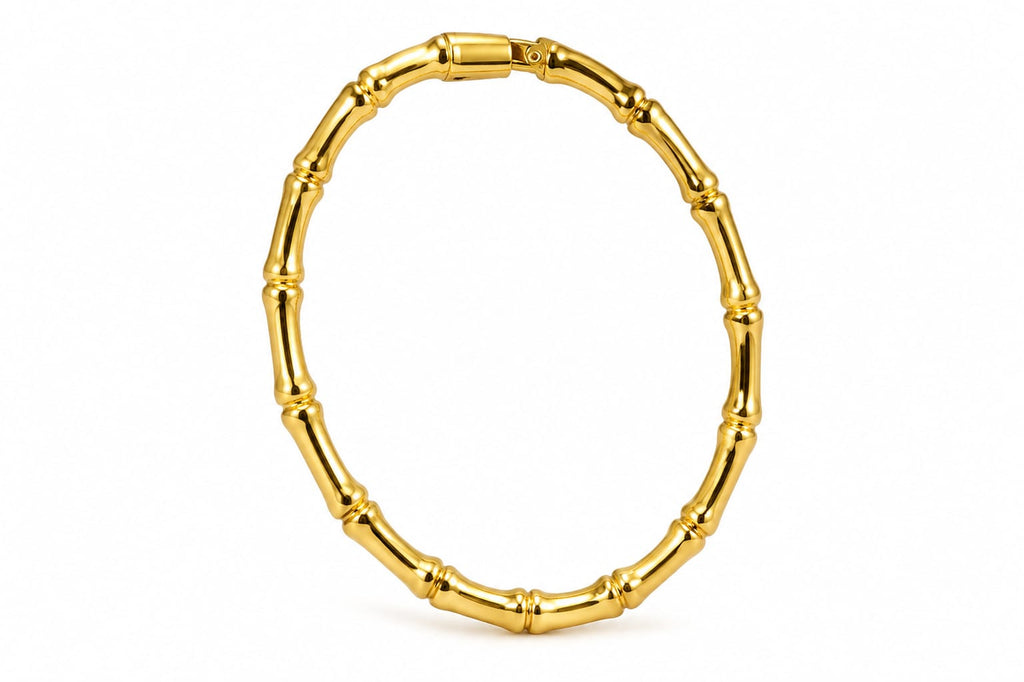 Gold Plated Bamboo Design Kada for Women