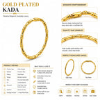 Gold Plated Bamboo Design Kada for Women