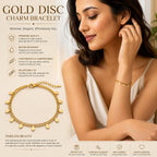 Gold Plated Charm Bracelet for Women