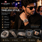 Premium Transparent Chronograph Watch for Men