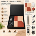 Premium 3-Piece Corporate Gift Set with Notebook, Pen & Keychain