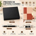 Premium 3-Piece Corporate Gift Set with Notebook, Pen & Keychain