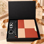 Premium 3-Piece Corporate Gift Set with Notebook, Pen & Keychain