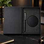 Premium 2-Piece Executive Pen with Desk Stand Gift Set – Black