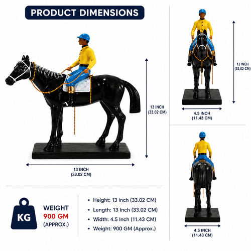 Best Showpiece Statue for Home Decor Beautiful Riding Horse ... - ANS Billion