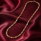 Men’s Kaju Katli Designer Gold-Plated Chain