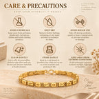 Men’s Gold-Tone Geometric Link Bracelet