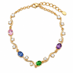 Premium Gemstone Swirl Bracelet