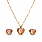 Heart Pendant Jewellery Set for women