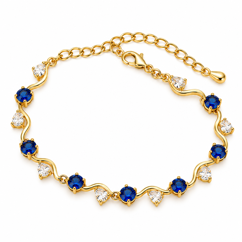 Elegant Gold-Plated Adjustable Bracelet for Women