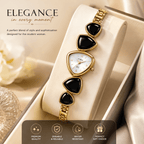 Elegant Black Stone Women's Bracelet Watch - ANS Billion
