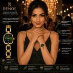 Elegant Emerald Green Sunray Dial watch - ANS Billion