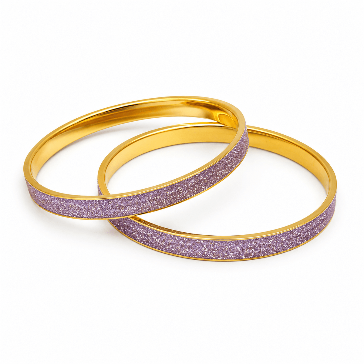 Elegant Gold Glitter Bangles for Women - ANS Billion