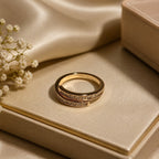 Elegant Gold-Plated Crystal Adjustable Ring for Women - ANS Billion