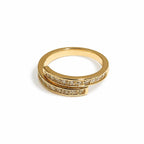 Elegant Gold-Plated Crystal Adjustable Ring for Women product image from ANS Billion
