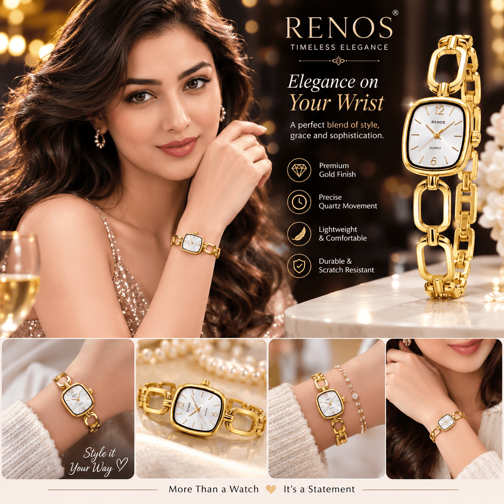 Elegant Square Dial Design watch - ANS Billion