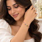 Premium Gemstone Swirl Bracelet