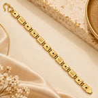 Gold-Tone Star Link Bracelet for Men - ANS Billion