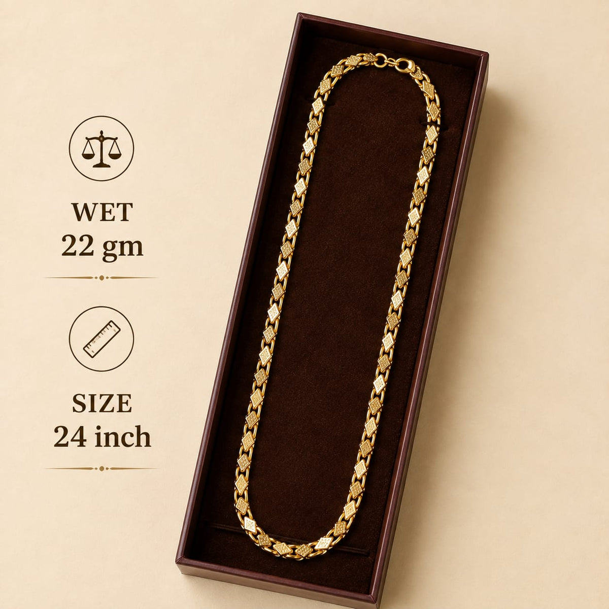 Kaju katli textured chain - ANS Billion