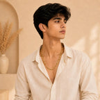 Kaju Katli Textured Chain for Men - ANS Billion