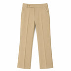 Korean Style Men's Slight Flare Trousers in Beige - ANS Billion