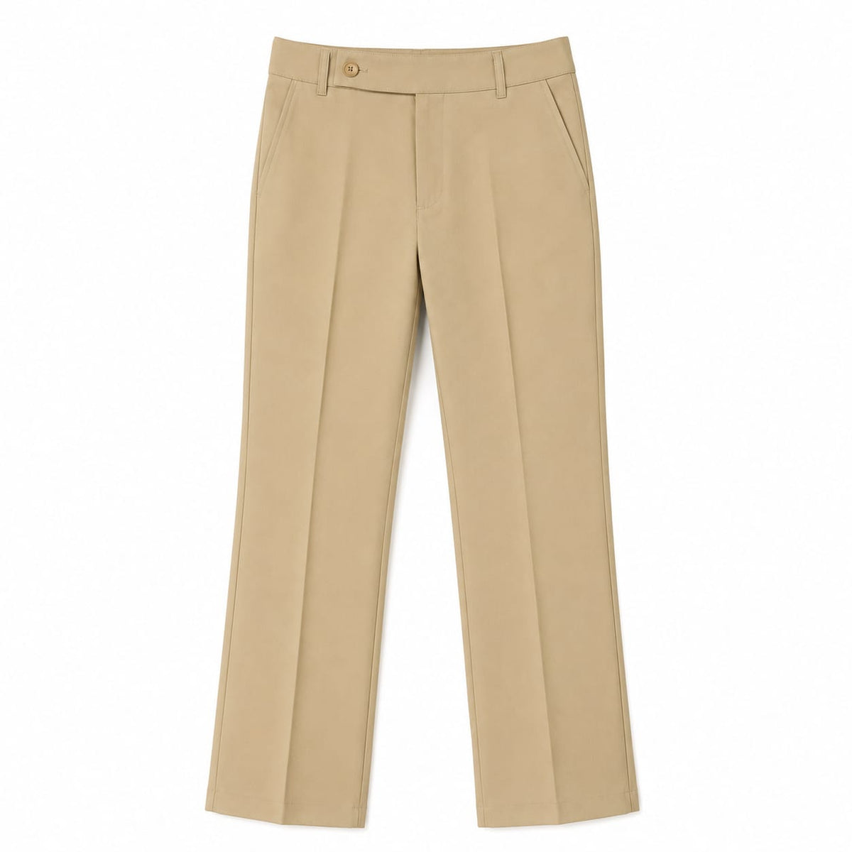 Korean Style Men's Slight Flare Trousers in Beige - ANS Billion