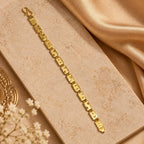 Men’s Gold-Tone Designer Link Bracelet for Men - ANS Billion