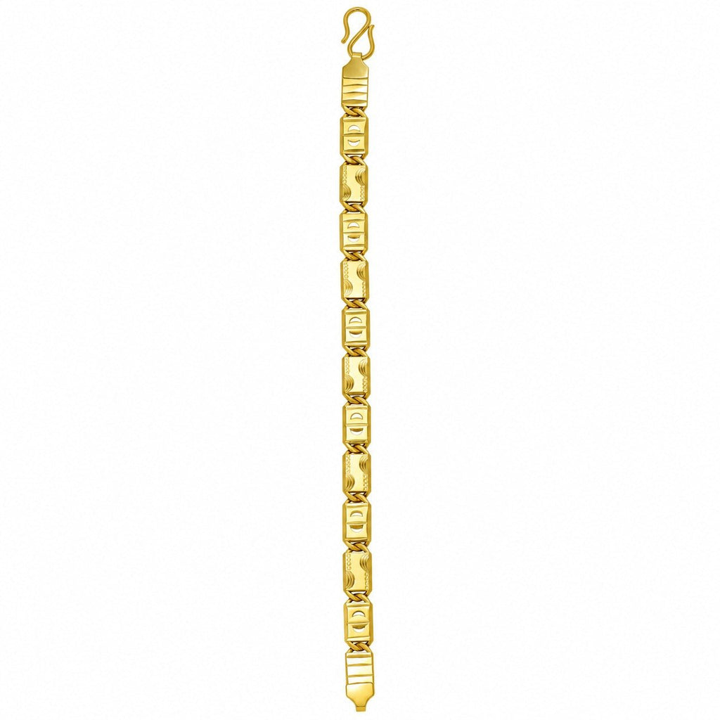 Men’s Gold-Tone Designer Link Bracelet for Men - ANS Billion
