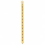 Men’s Gold-Tone Floral Geometric Link Bracelet - ANS Billion