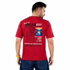 Men's Oversized Drop Shoulder Cotton Looper T-Shirt | Front & Back Canvas Print | Half Sleeve Round Neck | Casual Graphic Tee - ANS Billion