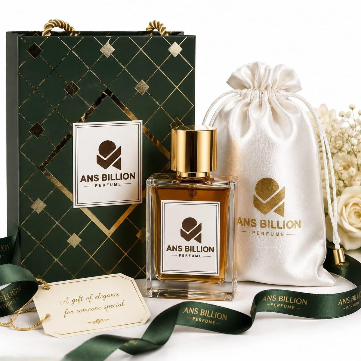 Men’s perfume contrasting fresh citrus, sweet spices, and deep woods. - ANS Billion